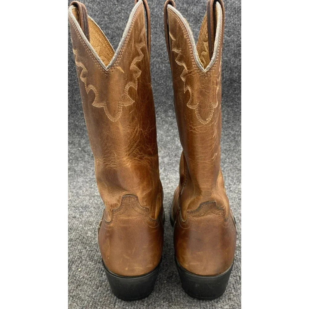 Ariat Sedona Cowboy Boots 10.5 EE Brown Leather Western Roper Rancher 34625